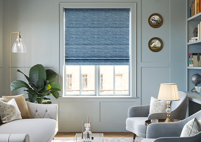Mirdif, Digital Blue - Roman Blind - Image 3